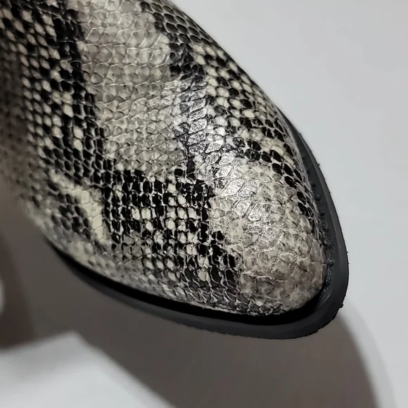 COPY - BLONDO SZ 7.5M WESTERN SNAKESKIN ANKLE BOOTS WATERPROOF COWBOY POINTY TO… - Picture 14 of 16